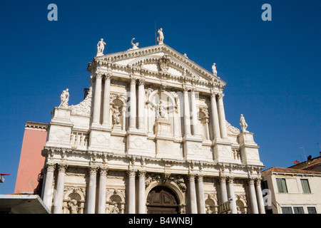 Santa Maria di Nazareth chiesa facciata in Venezia Foto Stock