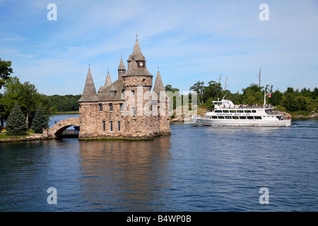 Casa potenza del Boldt Castle sul cuore Isola, Alessandria Bay, nella Basilica di San Lorenzo in mille isola,Ontario, Canada/STATI UNITI D'AMERICA Foto Stock