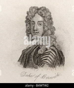 James FitzJames, 1st Duca di Berwick, 1670 - 1734. Leader militare francese, figlio illegittimo del re Giacomo II d'Inghilterra. Foto Stock