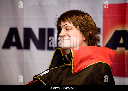 Anime Expo 2008 Los Angeles Convention Center il 5 luglio 2008 Anime Fan raffigurante Capitan Harlock da Capitan Harlock Foto Stock