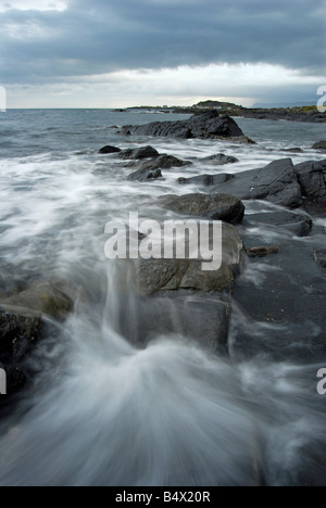 Buio serale, Isle of Seil, Argyll, Scotland, Regno Unito Foto Stock