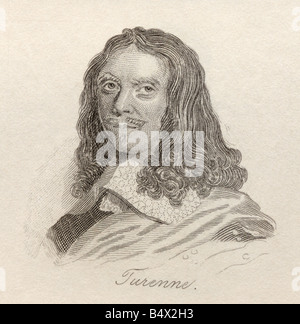 Henri de la Tour d'Auvergne, Vicomte de Turenne, 1611 - 1675. Leader militare francese e maresciallo di Francia. Foto Stock