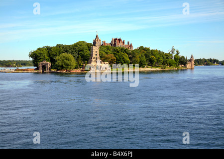Il Boldt Castle sul cuore Isola, Alessandria Bay, nella Basilica di San Lorenzo in mille isola,Ontario, Canada/STATI UNITI D'AMERICA Foto Stock