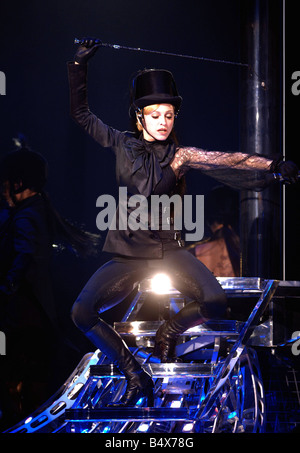 Madonna alla prima data del suo tour europeo di Cardiff Luglio 2006 Foto Stock