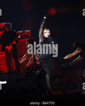 Madonna alla prima data del suo tour europeo di Cardiff Luglio 2006 Foto Stock