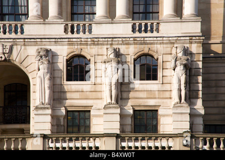 Banca d'Inghilterra edificio dettaglio Threadneedle Street London Inghilterra England Foto Stock