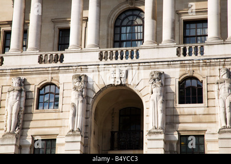 Banca d'Inghilterra edificio dettaglio Threadneedle Street London Engla Foto Stock