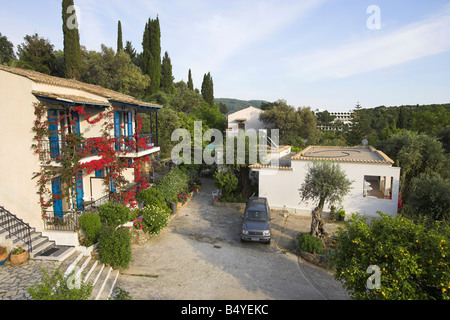 'Villa fiorita' 'petrino giardino dell' paleokastritsa Corfù Foto Stock