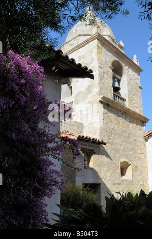 Il Carmel Mission, "Basilica la missione di San Carlo Borromeo de Carmelo', Carmel California National Historic Site Foto Stock