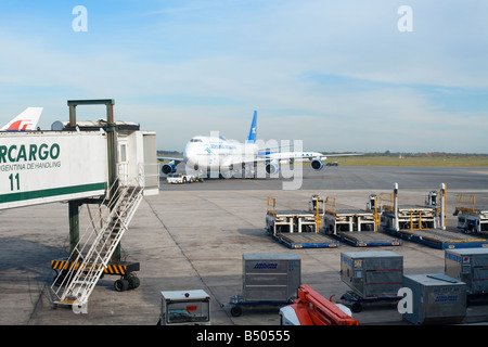 Dall'aeroporto di Ezeiza funzionamento Buenos Aires Argentina Foto Stock