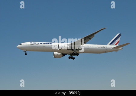 Air France operati Boeing 777 attorno alla terra a LAX Foto Stock