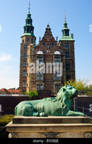 Rosenborg Slot nel castello di Kongens Have re s Garden di Copenaghen a Copenaghen Foto Stock