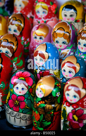 Sep 2008 - Bambole Babushka Mosca Russia Foto Stock