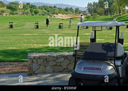 Indian Wells Golf Resort Indian Wells, adiacente al Palm Desert CA nel cuore della Valle di Coachella vicino a Palm Springs Foto Stock