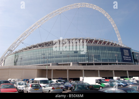 Lo stadio di Wembley e Wembley, London, England, Regno Unito Foto Stock