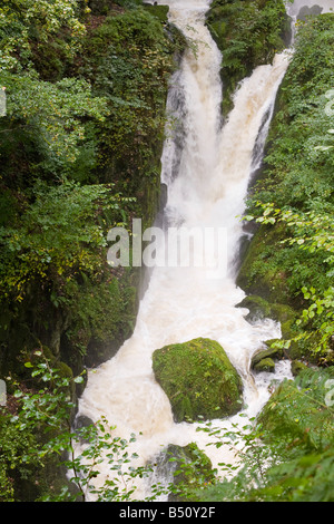 Inondazioni in magazzino Ghyll Ambleside Lake District UK Foto Stock