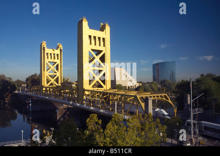 Il Tower Bridge, Sacramento Foto Stock