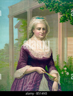 La prima first lady degli Stati Uniti d'America Foto Stock