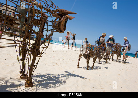 Scultura Di Mare fieristico, Bondi a Tamarama beach, Sydney, Australia, 2008 Foto Stock