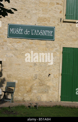 Musee de l'assenzio in Auvers sur Oise Foto Stock