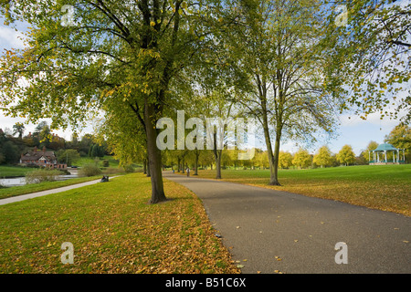 Fiume Severn e il Parco di cava a Shrewsbury Shropshire England Regno Unito Regno Unito GB Gran Bretagna Isole Britanniche Europa UE Foto Stock