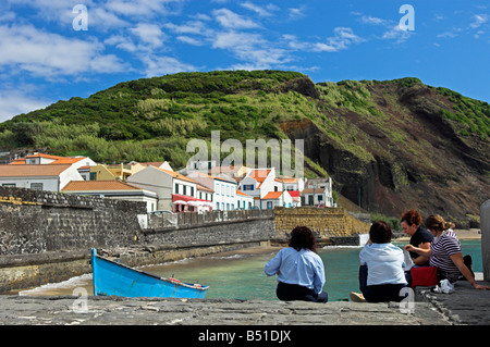 Baia do Porto baia Pim Horta isola Faial Azzorre Foto Stock