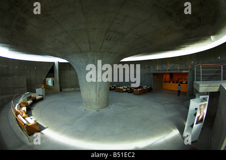 All'interno della metropolitana del centro visitatori del Capelinhos Museo vulcano isola Faial Azzorre Foto Stock