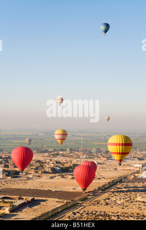 I palloni ad aria calda, West Bank, Luxor, Egitto Foto Stock