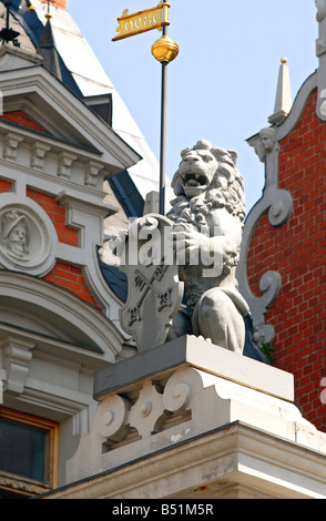 Dettaglio immagine alla casa Dannenstern in Riga Foto Stock