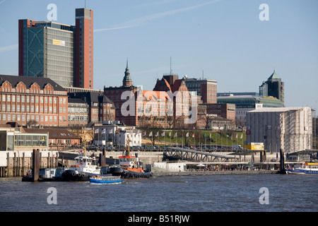 Porto di Amburgo, Germania Foto Stock