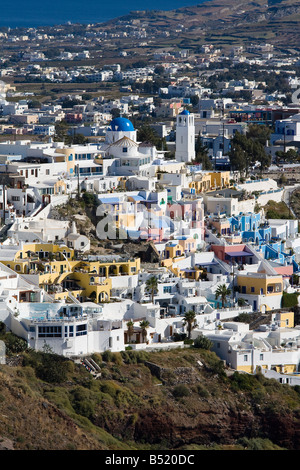 Fira Santorini Cyclades Grecia Foto Stock