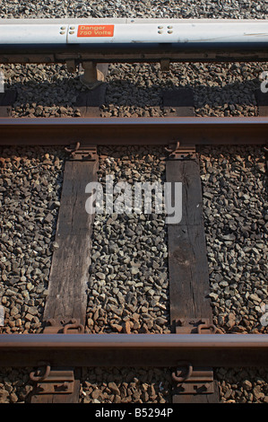 Metropolitana sopraelevata binario a Washington DC Foto Stock