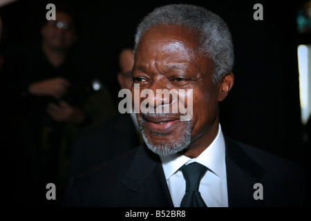 Ex Segretario Generale dell ONU Kofi Annan Foto Stock