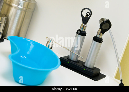 Close up medico attrezzature di esame Foto Stock
