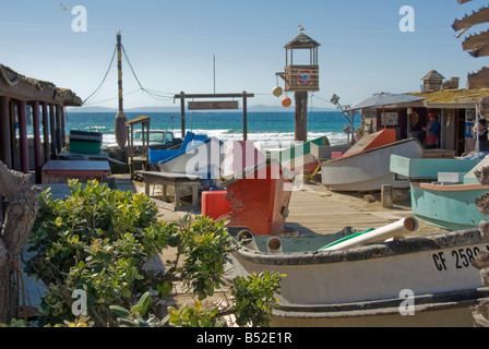 Il Dory flotta di pesca è una spiaggia cooperativa di pesca che si trova nella città di Newport Beach, Balboa peninsula California. Foto Stock