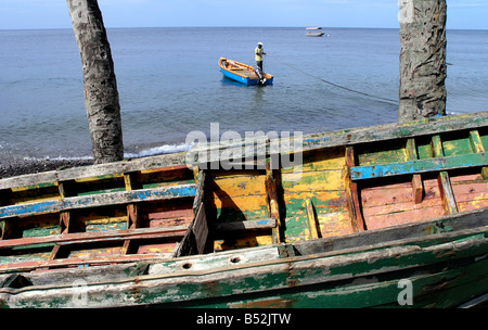 Soufriere Bay sull'isola di Dominica Foto Stock