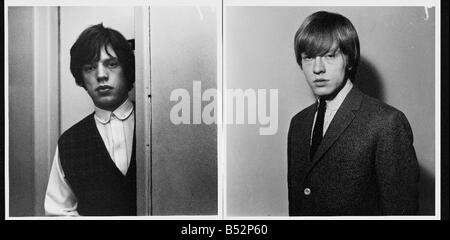 Rolling Stones Mick Jagger Brian Jones Foto Stock