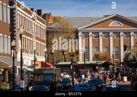 Harvard Square Cambridge Massachusetts Foto Stock