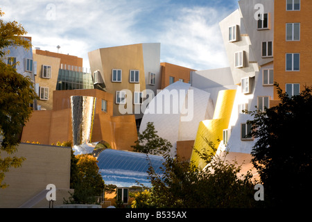 Stata Centro di Frank Gehry presso il Massachusetts Institute of Technology (aka MIT), Cambridge, Massachusetts, STATI UNITI D'AMERICA Foto Stock