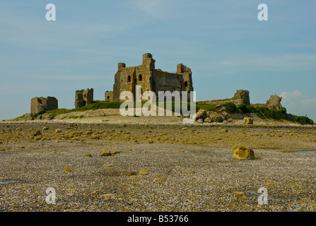 Piel castello su Piel Island, vicino a Barrow-in-Furness, Cumbria,. Inghilterra, Regno Unito Foto Stock