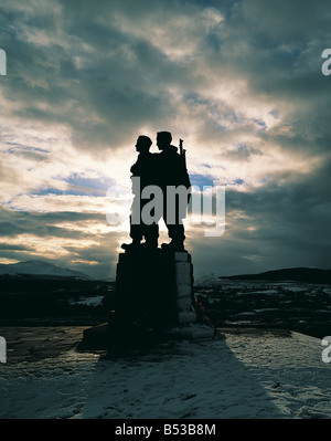 Il Commando Memorial vicino a Spean Bridge, il Great Glen, Scozia. Foto Stock