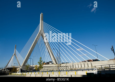 Zakim Bridge Boston Massachusetts Foto Stock