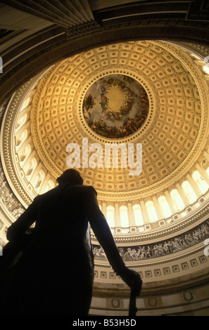 Noi Capitol Building rotunda George Washington DC Foto Stock