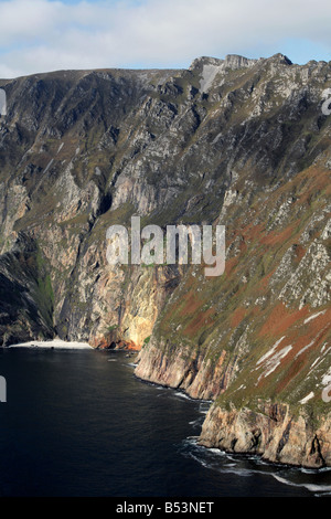 Le drammatiche scogliere di Slieve League Il Mor Amharc vicino Bunglass Killybegs Donegal Nord ovest Irlanda Foto Stock