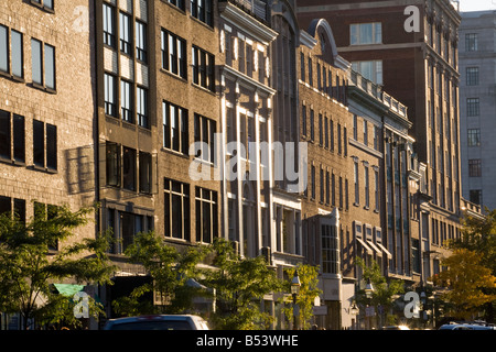 Elegante Newbury Street Boston Massachusetts Foto Stock