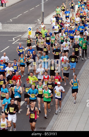 Guide di scorrimento in 2008 Lady Godiva mezza maratona, Coventry, Regno Unito Foto Stock