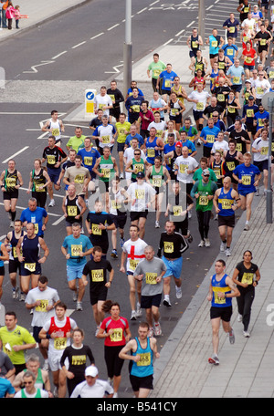 Guide di scorrimento in 2008 Lady Godiva Mezza Maratona Coventry Regno Unito Foto Stock