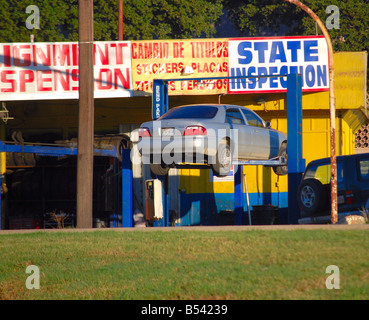 Negozio di riparazioni auto a Dallas, Texas Foto Stock