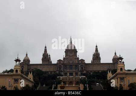 Il Museu Nacional d'Art de Catalunya in Palazzo Nazionale (Palau Nacional) [Montjuic, Barcellona, in Catalogna, Spagna, Europa]. . Foto Stock