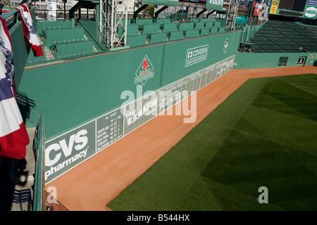 Il famoso mostro verde Fenway Park Boston Massachusetts Foto Stock